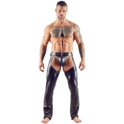 Svenjoyment Pantalon Bdsm CHAPS Noir
